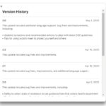 Apple COVID-19 app update log