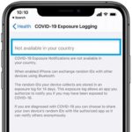 COVID-19 exposure logging not available in your country