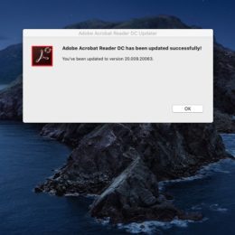 Mac updating to latest Adobe Acrobat Reader DC version