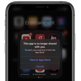 This app is no longer shared iOS bug on iPhone