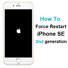 white iPhone SE 2 force restarting