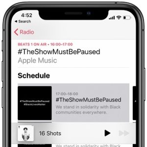 Apple Music TheShowMustBePaused Beats 1 Radio stream