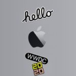 WWDC 2020 wallpaper with Apple logo