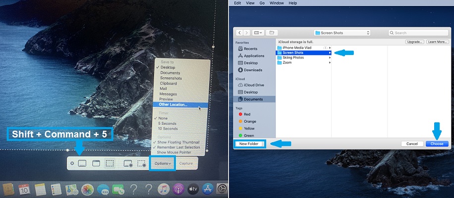 mac change save location for screenshot