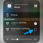how to set two pairs of AirPods as audio output on iPhone