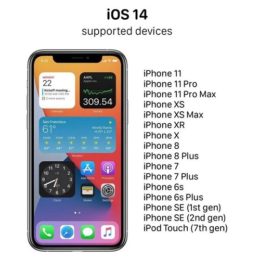 iOS 14 compatible iPhones.