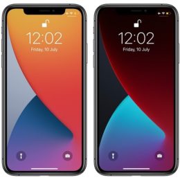 stock iOS 14 wallpapers Light and Dark Themes