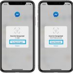 Facebook Messenger failed Face ID authentication screen
