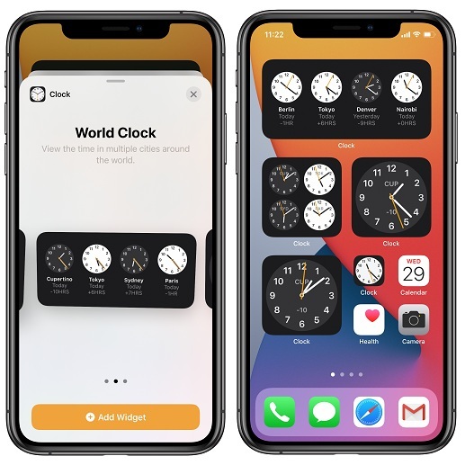 how to add world clock to iphone lock screen