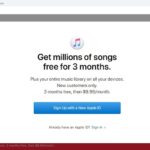 Apple Music website 3 months free membership trial