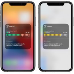 Real time headphone level checker in iOS 14
