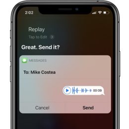 Send audio message with Siri in iOS 14