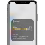 expanded view of real time headphone audio level in iOS 14