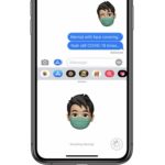 how to send Memoji with mask