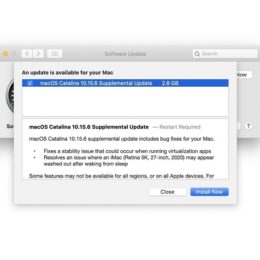 macOS Catalina 10.15.6 supplemental update
