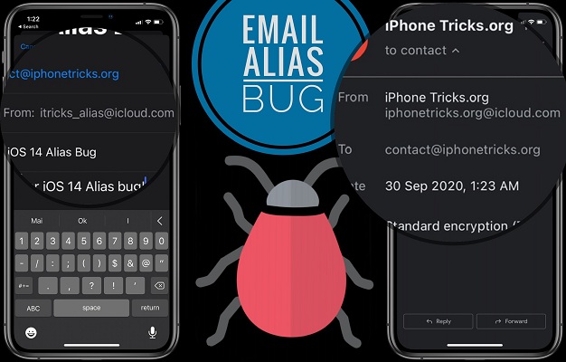 Mail app Email Alias bug demo