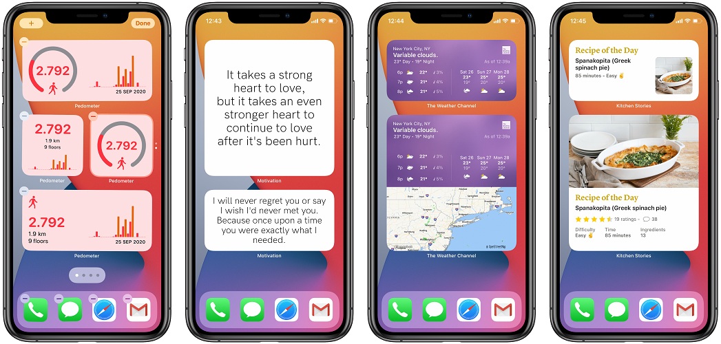 widgets apps for iphone