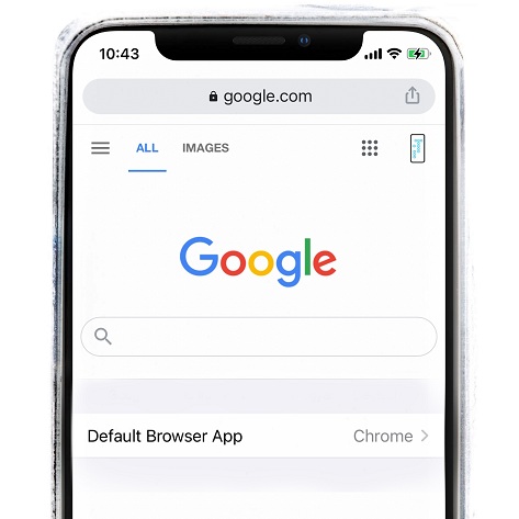 make google chrome default browser on iphone 10