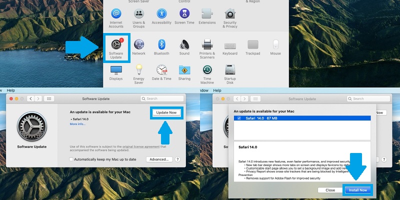 how to update to Safari 14 on Mac