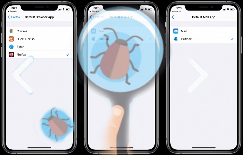 iOS 14 bug resets default apps to factory settings