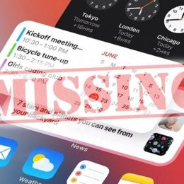 iOS 14 widgets missing