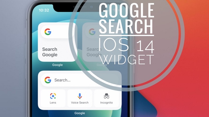 Google Search widget on iPhone Home Screen