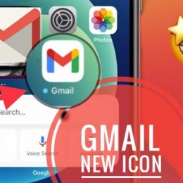 New Gmail icon on iPhone Home Screen
