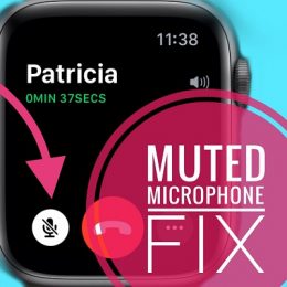 how to fix Apple Watch muted microphone during calls