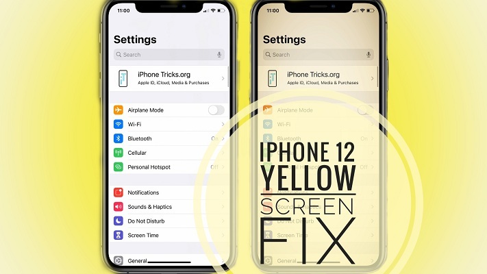 iPhone 12 Yellow Screen Fix
