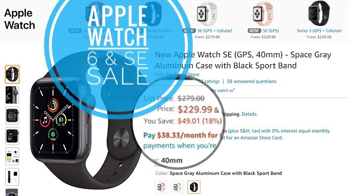 Apple Watch Series 6 & SE Lowest Prices: From $229 (- $50)