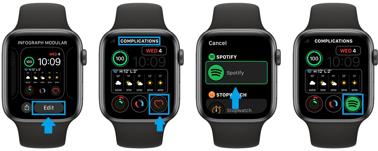 can i download spotify music to my apple watch