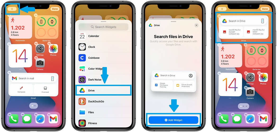 How To Use Google Drive Widget For Home Screen In iOS 14