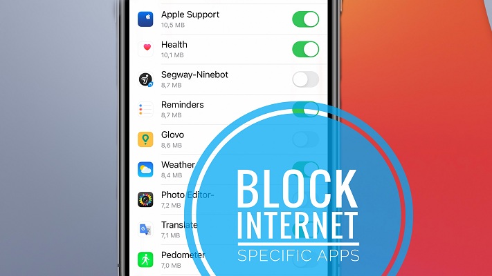 how to block Internet access for specific apps