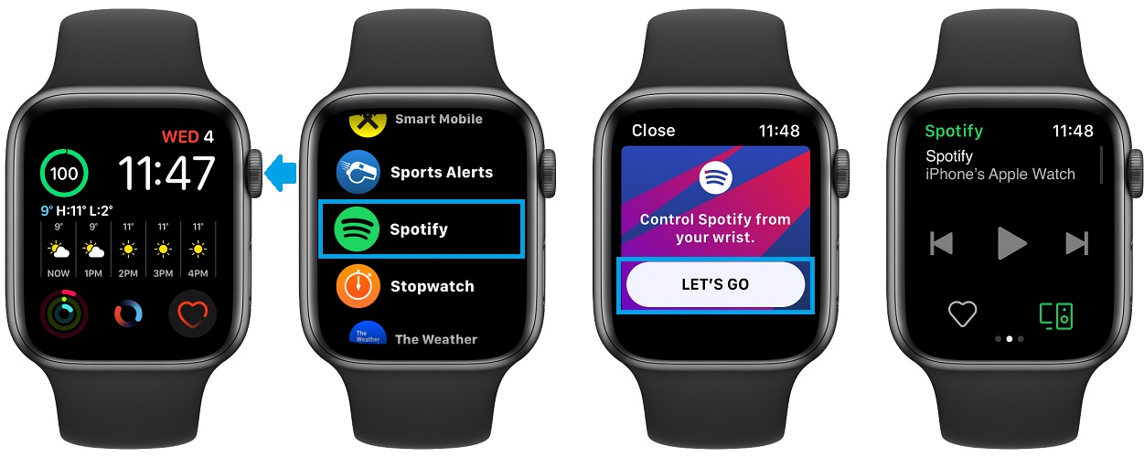 how to download spotify on apple watch