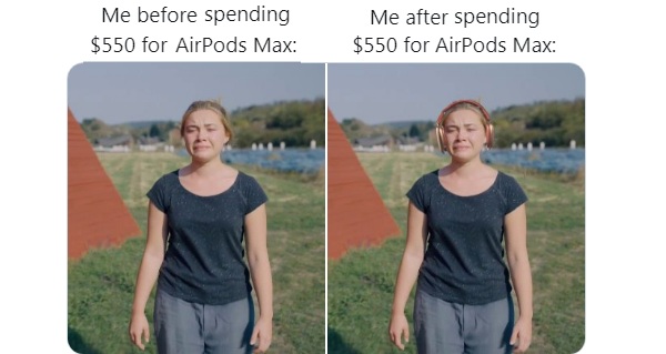 Airpods Max price related meme