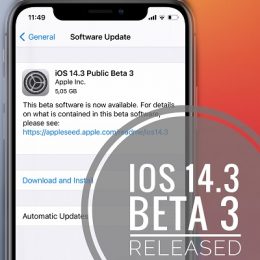 ios 14.3 beta 3 update
