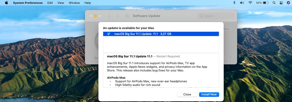 macOS Big Sur 11.1 new features
