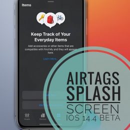 AirTags splash screen in iOS 14.4 beta