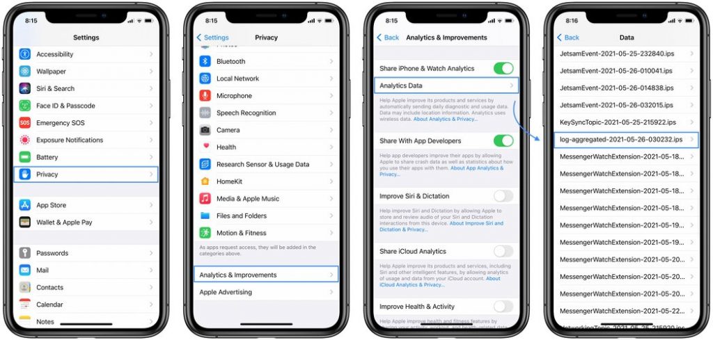 how to check iphone battery cycle count