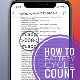 iPhone battery cycle count