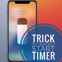 start timer from control center