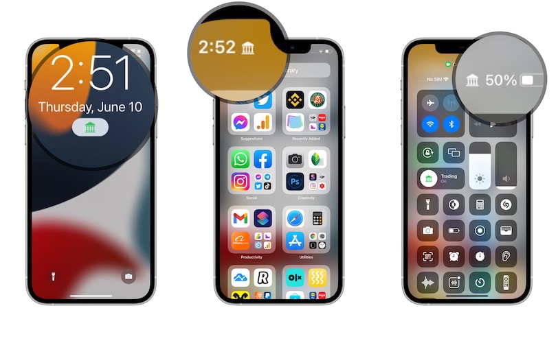 Focus icons in iOS 15