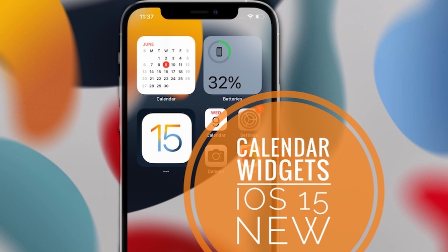 New Month Calendar widget in iOS 15