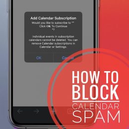 block Calendar Spam on iPhone