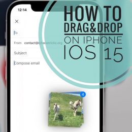 drag and drop files on iPhone
