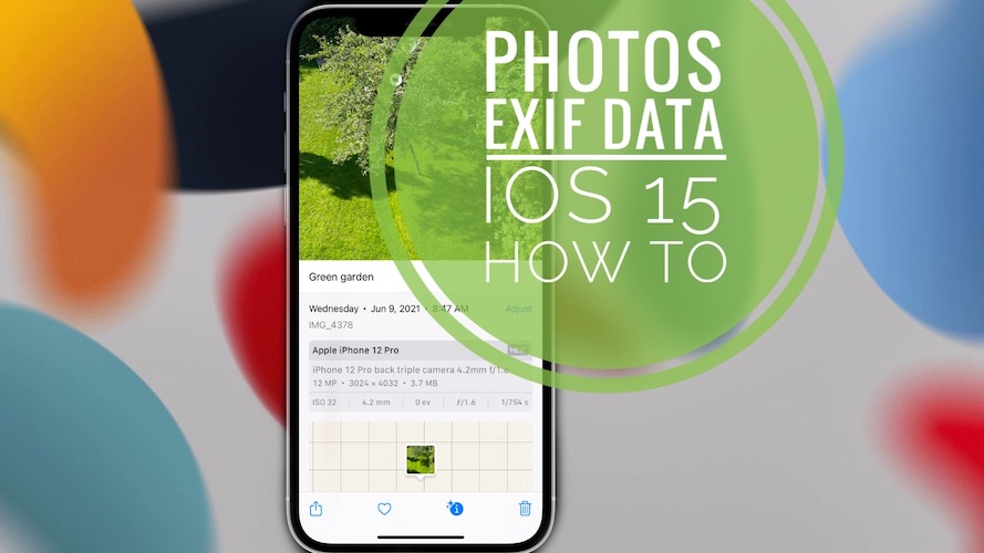 how to check Photos EXIF data
