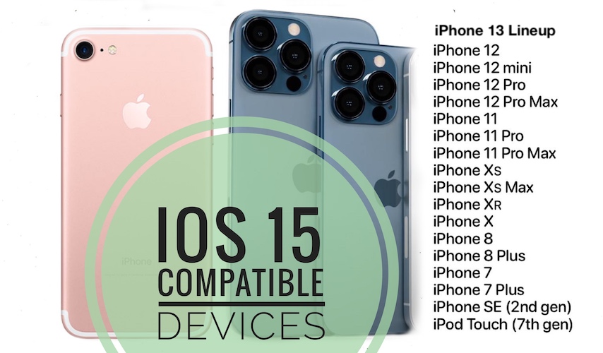 iOS 15 compatible devices