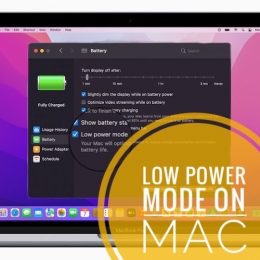 Low Power Mode on Mac