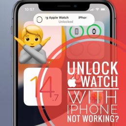 Unlock Apple Watch with iPhone not working