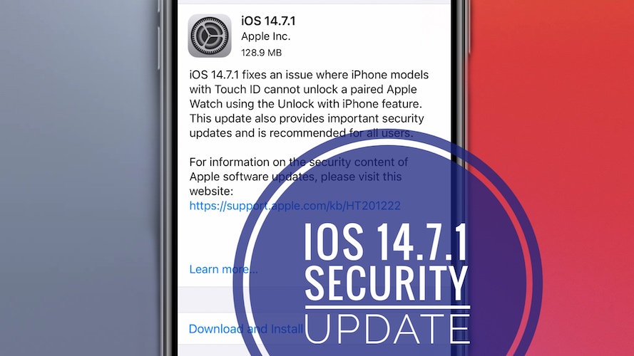 iOS 14.7.1 update